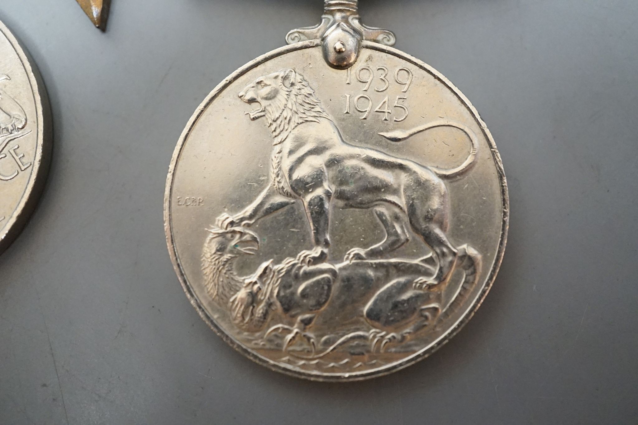 A group of five WW2 medals